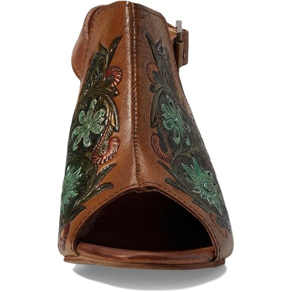 Roper Western Cowgirl Embossed Leather Sandals NEW NIB Size 5.5 $100 MSRP - Picture 4 of 6